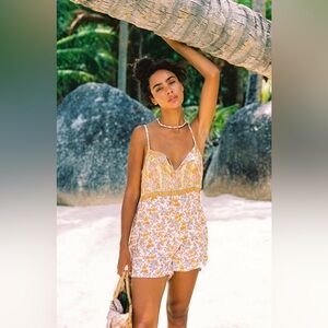 Arnhem Coconut Cream Honey Romper NWT